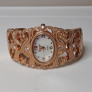 Rose Gold Tone Metal Gossip Watch
